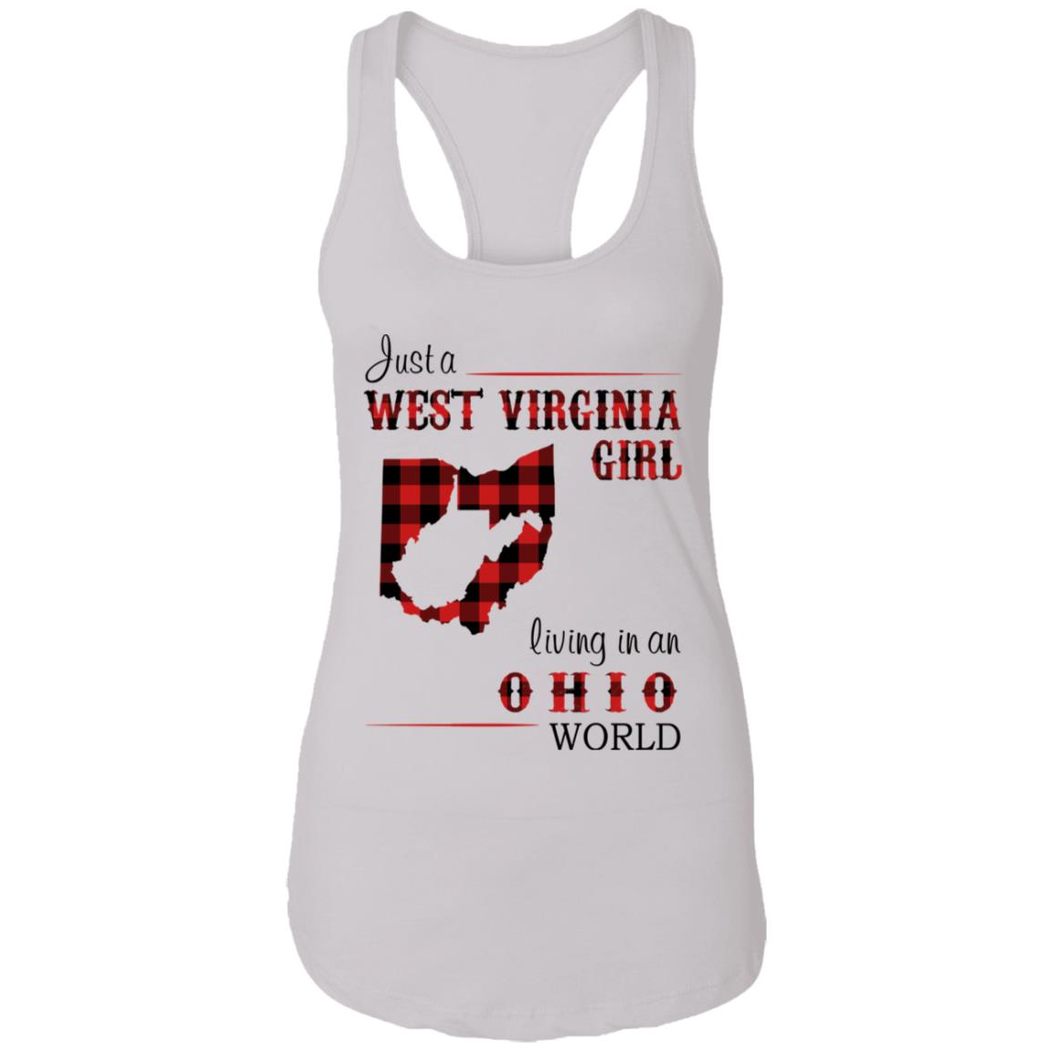 Just A West Virginia Girl Living In An Ohio World T Shirt - T-shirt Teezalo