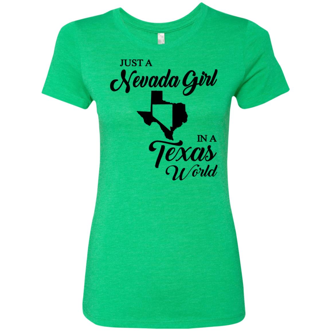 Just A Nevada Girl In A Texas World T-Shirt - T-shirt Teezalo