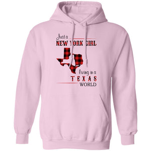 Just A New York Girl Living In Texas World T-Shirt - T-shirt Teezalo