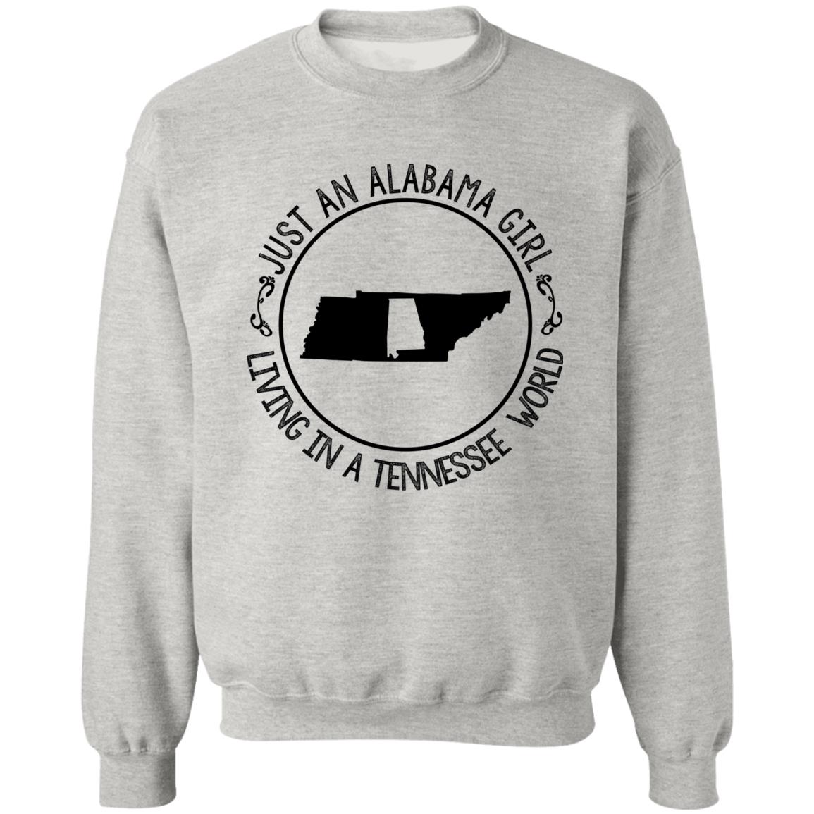 Alabama Girl Living In Tennessee World T-Shirt - T-shirt Teezalo