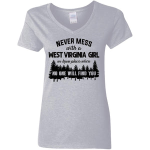 Never Mess With A West Virginia Girl Hoodie - Hoodie Teezalo