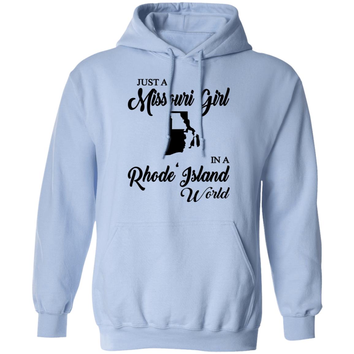 Just A Missouri Girl In A Rhode Island World T-Shirt - T-shirt Teezalo