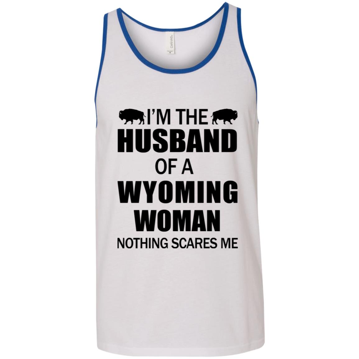 I'm The Husband Of A Wyoming Woman T-Shirt - T-shirt Teezalo