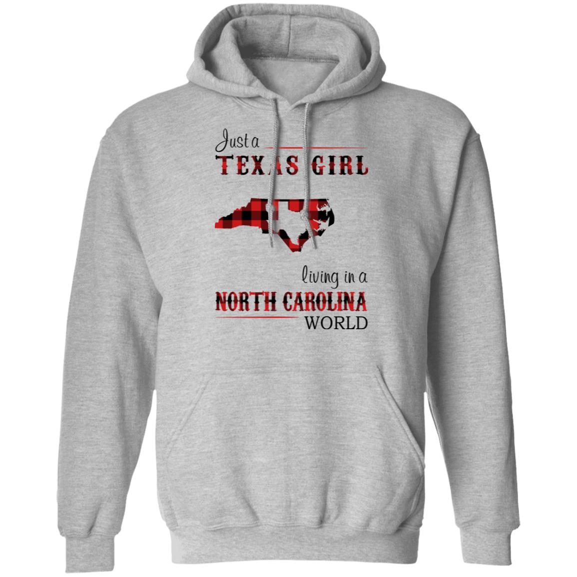 Just A Texas Girl Living In A North Carolina World T- Shirt - T-shirt Teezalo