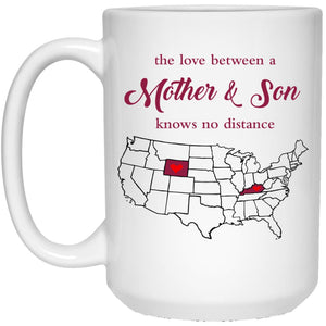 Wyoming Kentucky The Love Between Mother And Son Mug - Mug Teezalo