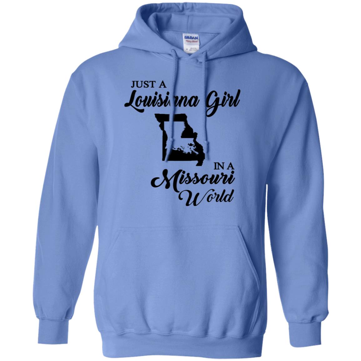 Just A Louisiana Girl In A Missouri World T-Shirt - T-shirt Teezalo