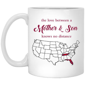 Tennessee Florida The Love Between Mother And Son Mug - Mug Teezalo