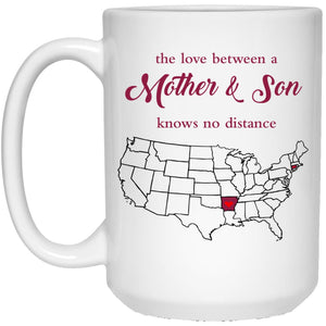 Arkansas Connecticut The Love Between Mother And Son Mug - Mug Teezalo