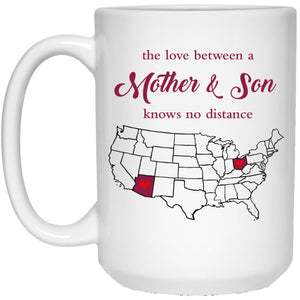 Arizona Ohio The Love Between Mother And Son Mug - Mug Teezalo