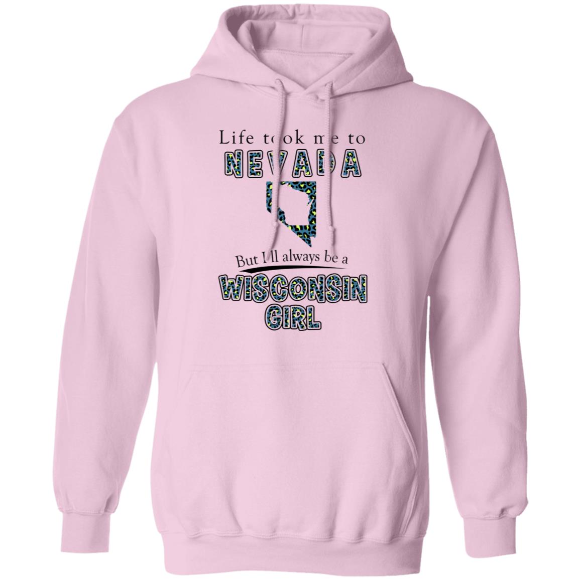 Wisconsin Girl Life Took Me To Nevada T-Shirt - T-shirt Teezalo