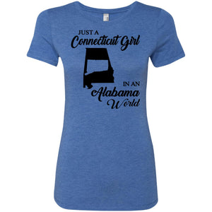 Just A Connecticut Girl In An Alabama World Connecticut T Shirt - Hoodie Teezalo