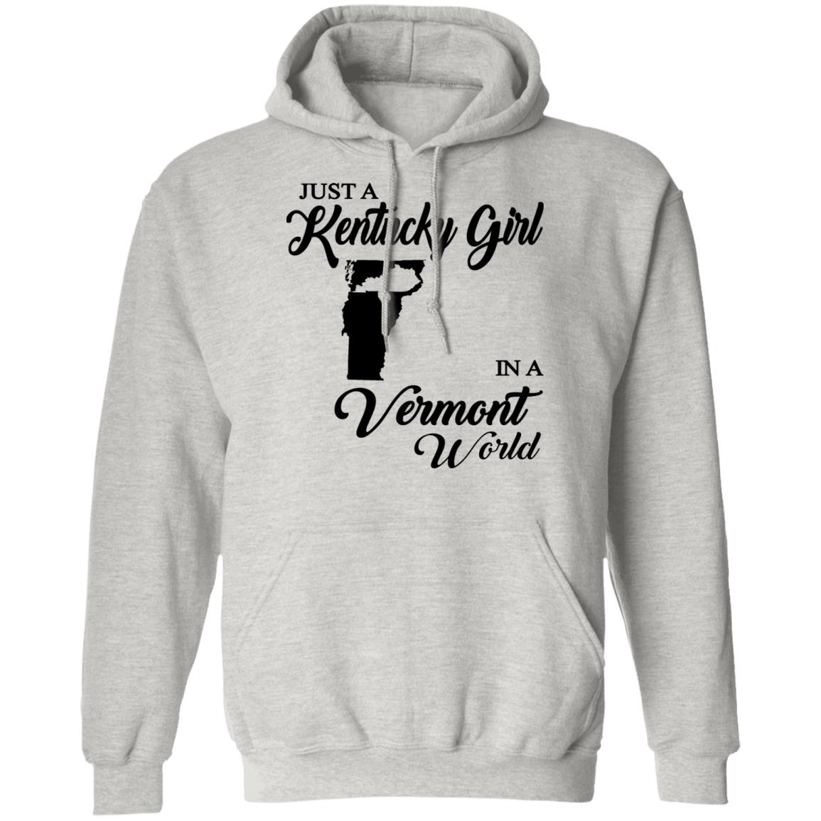 Just A Kentucky Girl In A Vermont World T-Shirt - T-shirt Teezalo