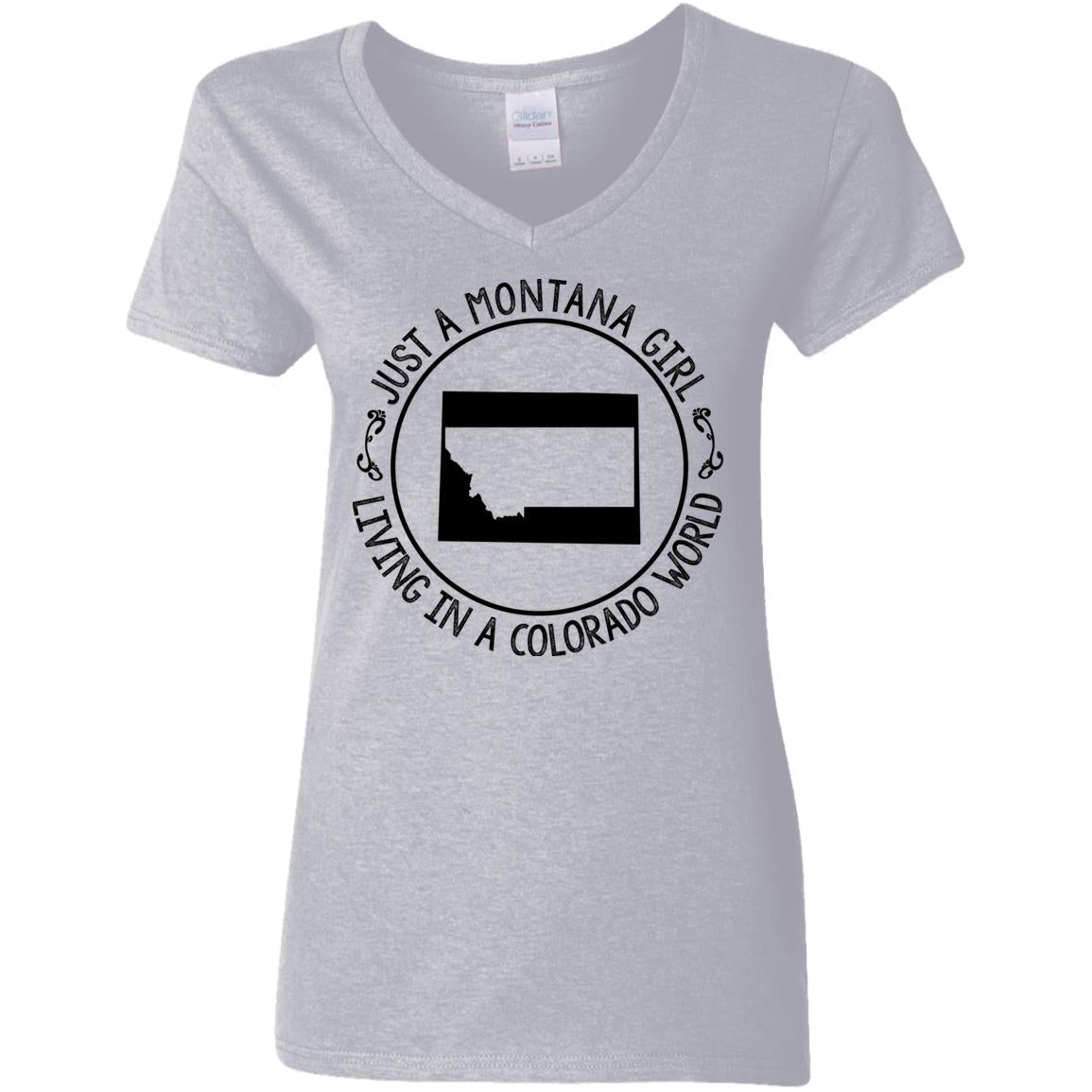 Montana Girl Living In Colorado World Hoodie - Hoodie Teezalo