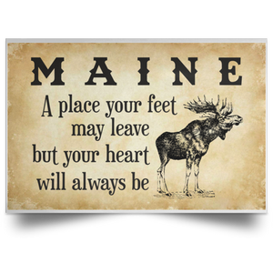 Maine A Place Your Heart Will Always Be Poster - Poster Teezalo