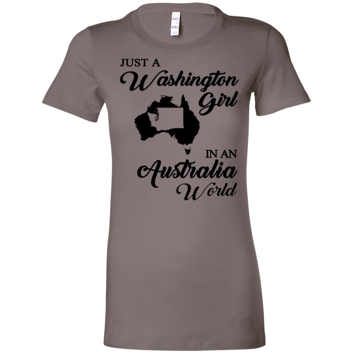 Just A Washington Girl In An Australia World T-Shirt - T-shirt Teezalo