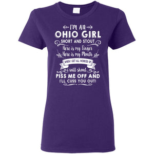 I Am An Ohio Girl Short And Stout Hoodie - Hoodie Teezalo