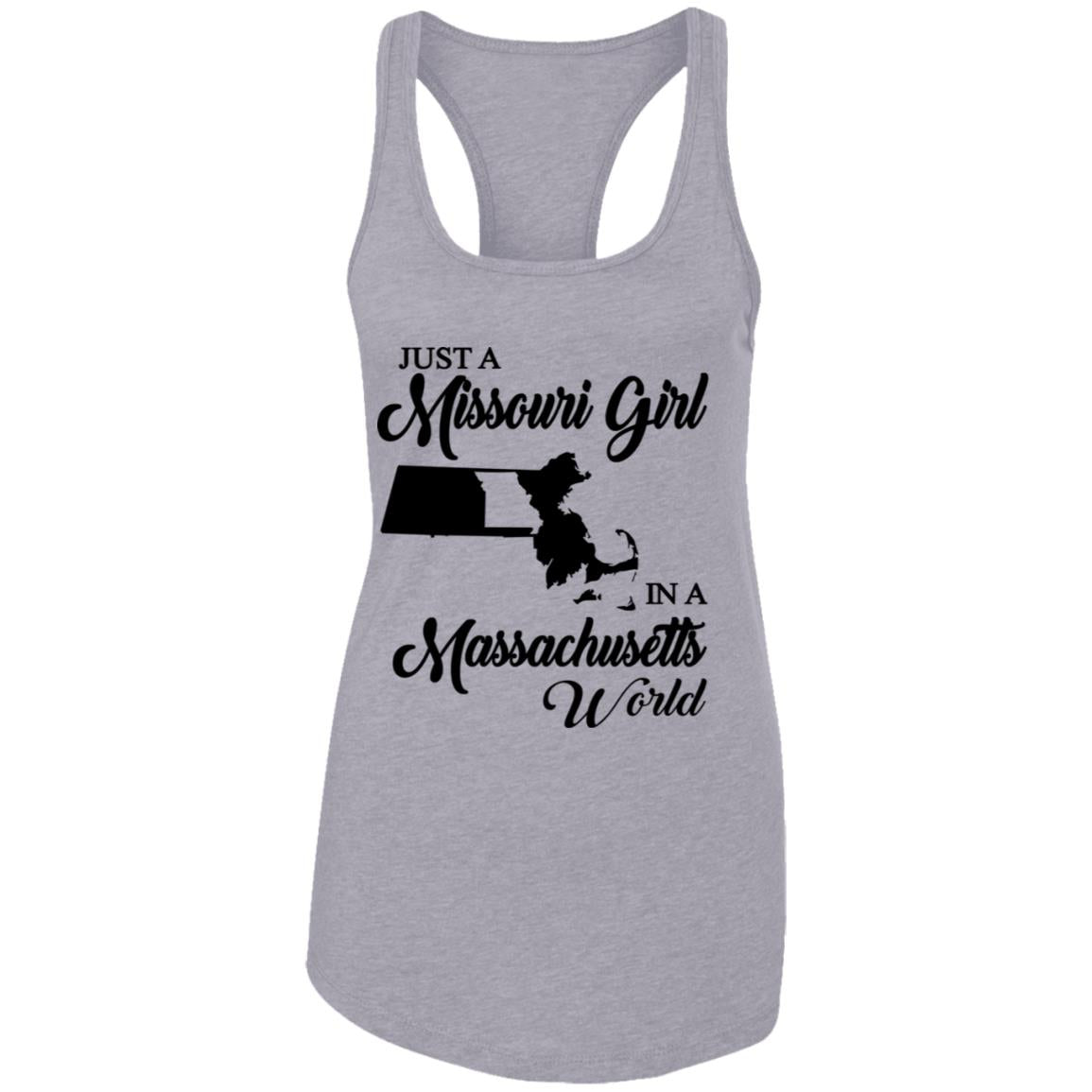 Just A Missouri Girl In A Massachusetts World T-Shirt - T-shirt Teezalo