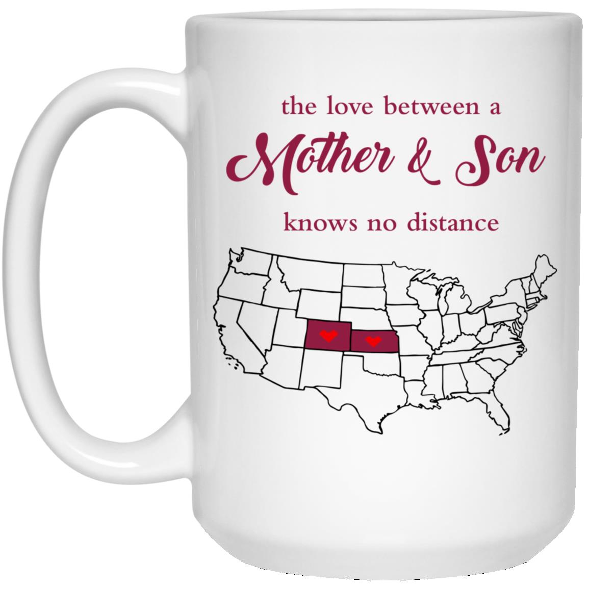 Colorado Kansas The Love Between Mother And Son Mug - Mug Teezalo