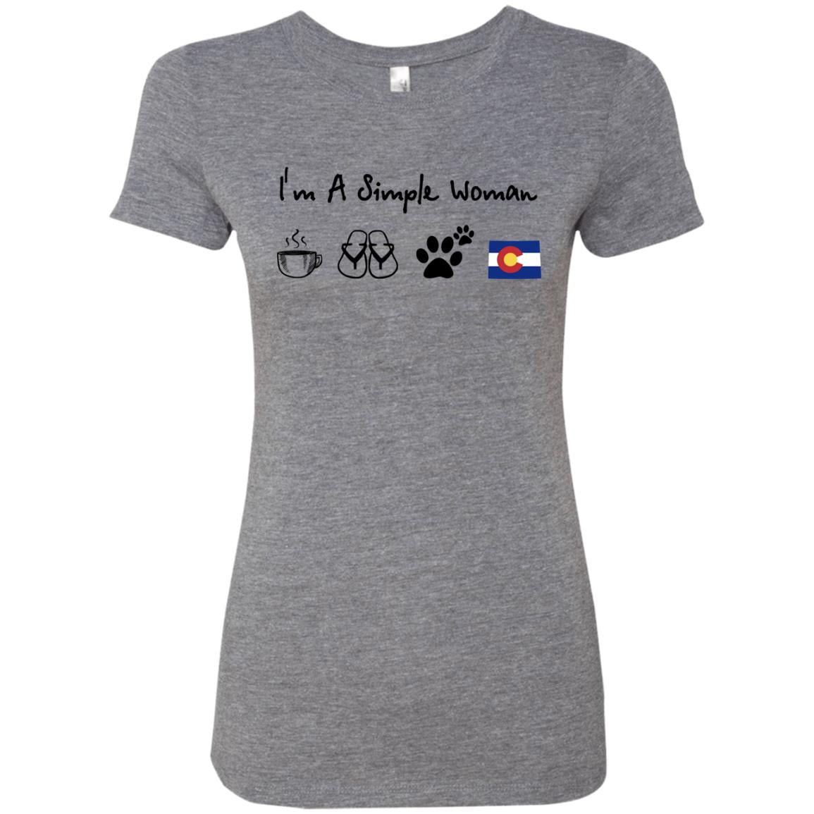 Colorado I'm A Simple Woman Coffee Hoodie - Hoodie Teezalo