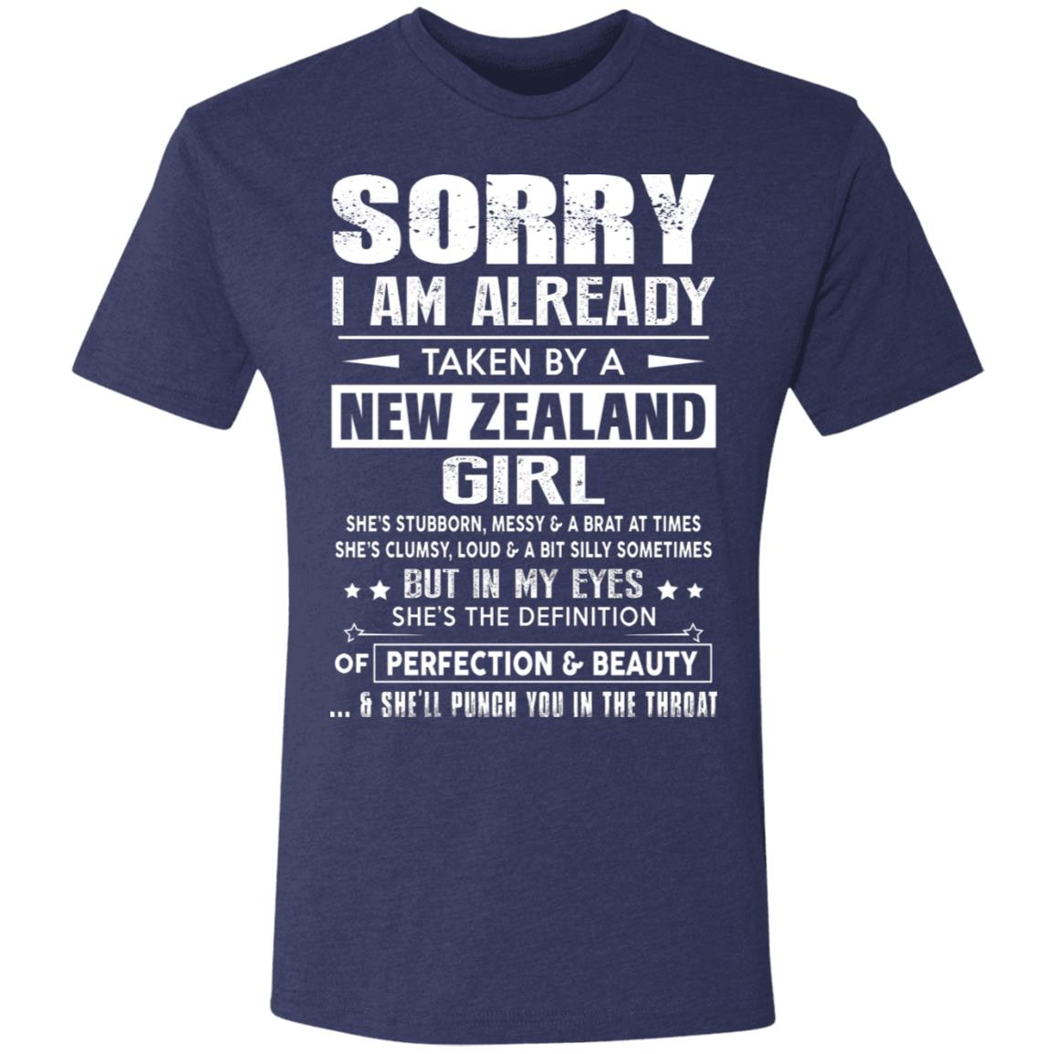 Sorry I'm Already Taken By A New Zealand Girl T-Shirt - T-shirt Teezalo