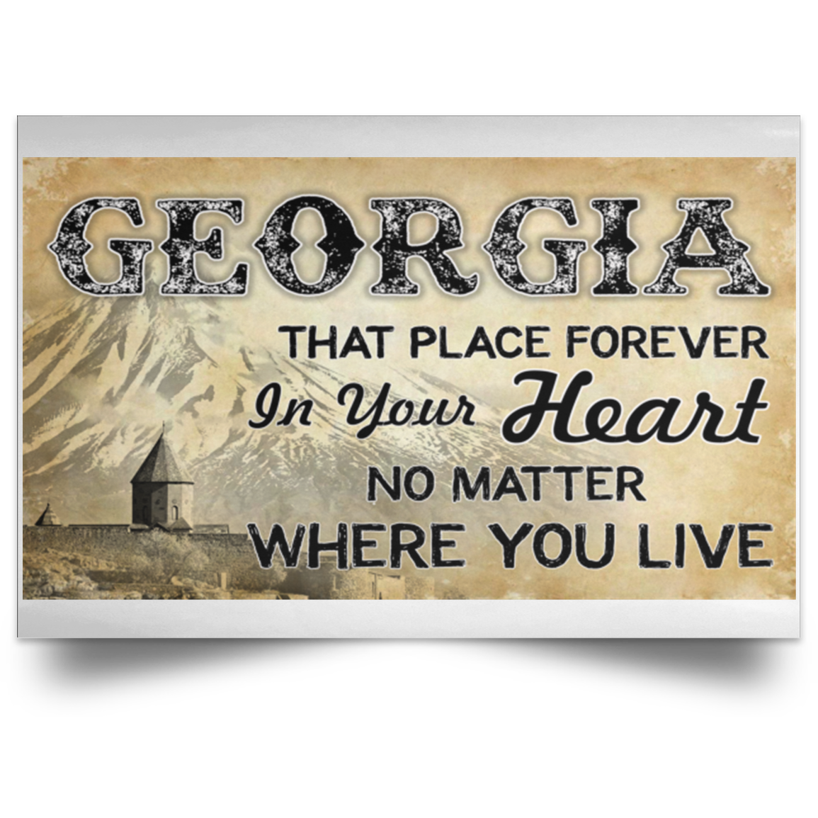 Georgia That Place Forever In Your Heart Poster - Poster Teezalo