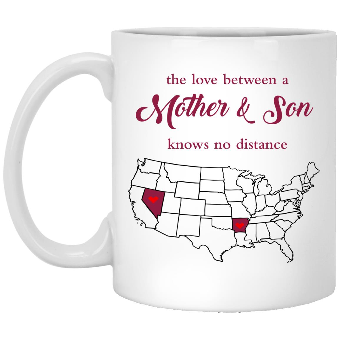 Arkansas Nevada The Love Between Mother And Son Mug - Mug Teezalo