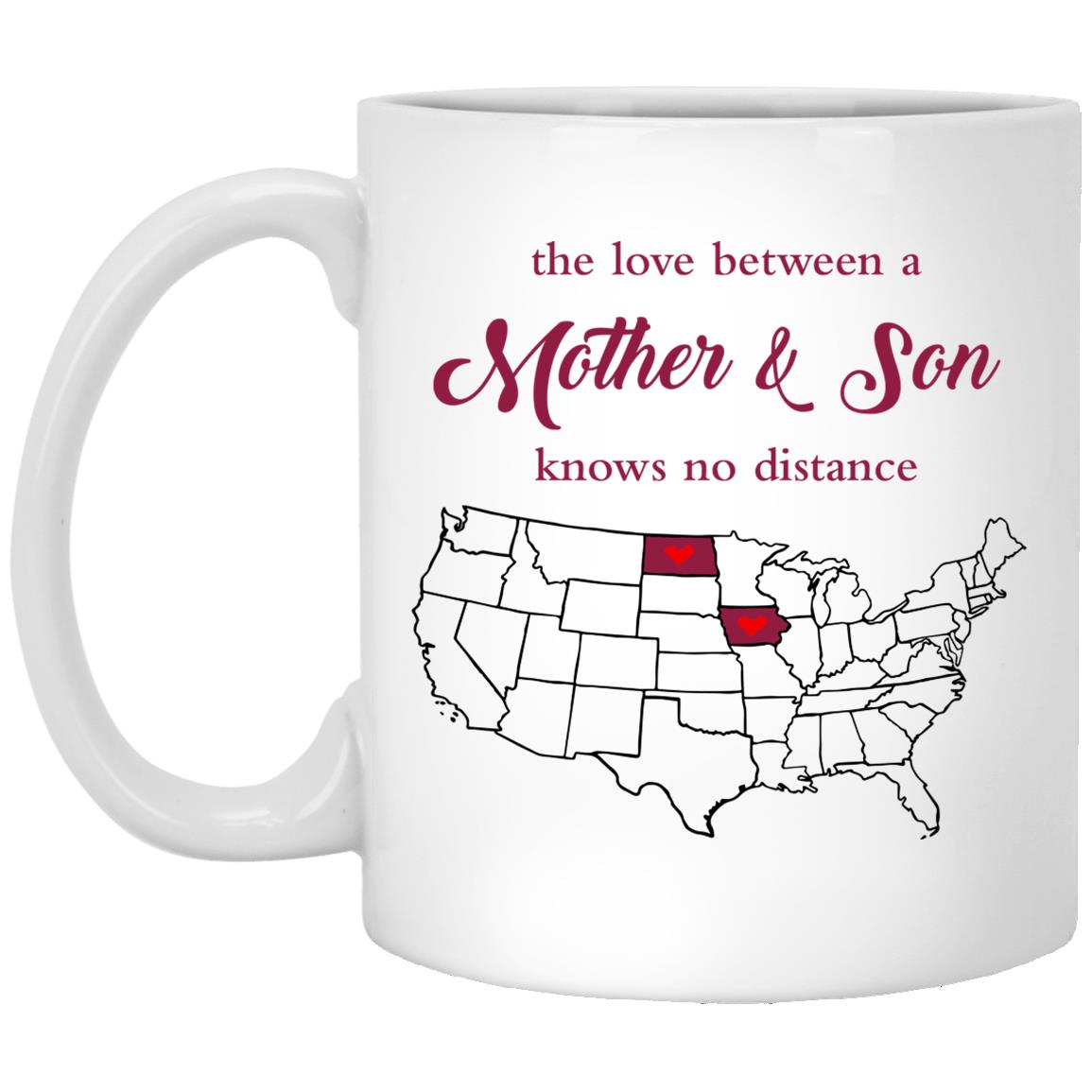North Dakota Iowa The Love Between Mother And Son Mug - Mug Teezalo