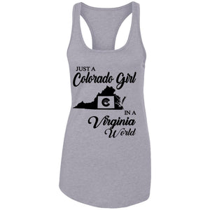 Just A Colorado Girl In A Virginia  World T-shirt - T-shirt Teezalo