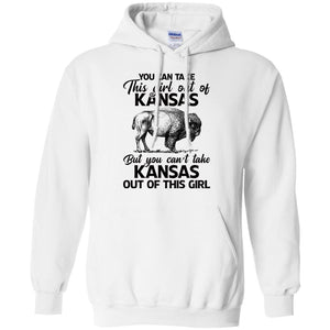 You Can't Take Kansas Out Of This Girl T Shirt - T-shirt Teezalo