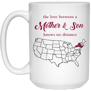 Connecticut New York The Love Between Mother And Son Mug - Mug Teezalo