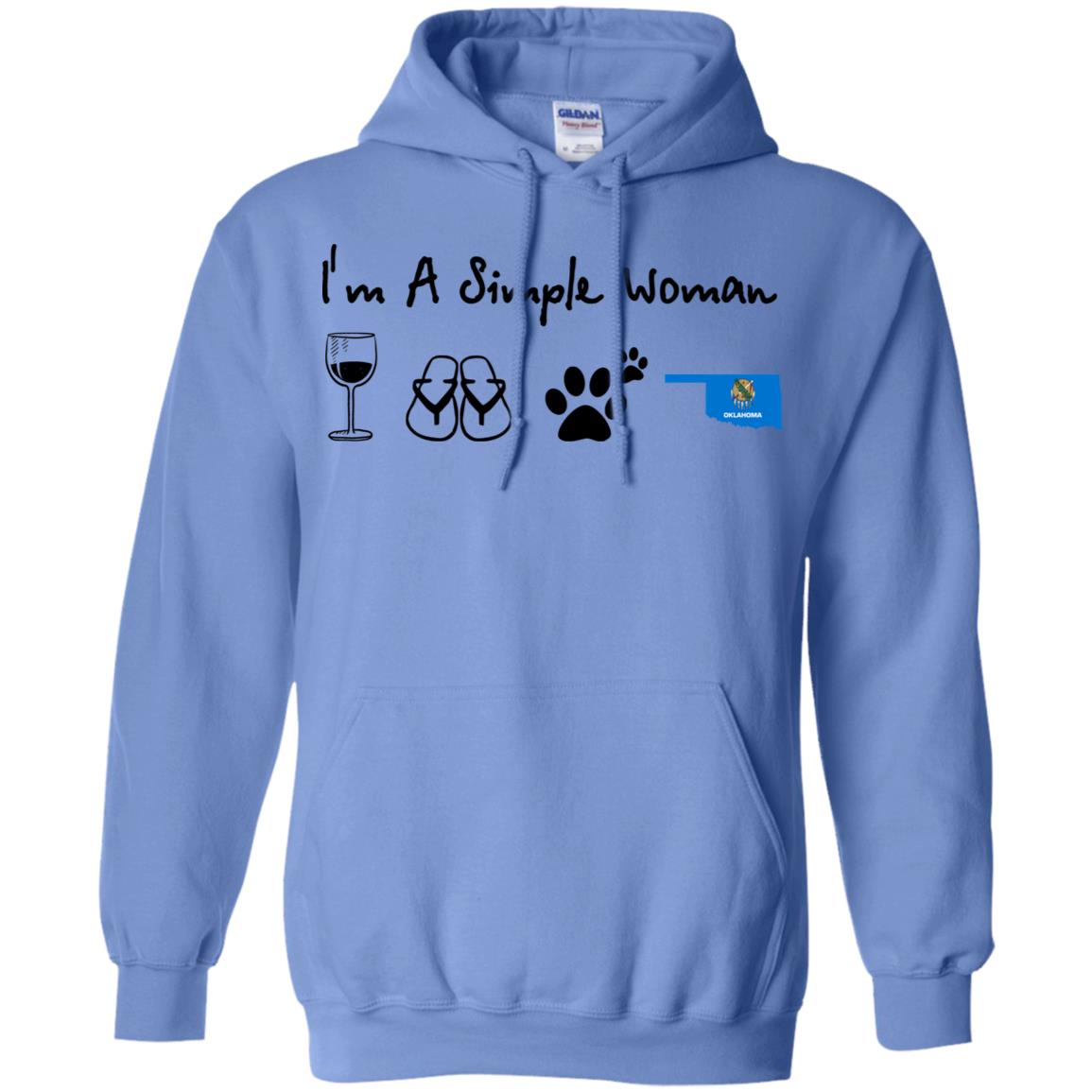 Oklahoma I'm A Simple Woman Hoodie - Hoodie Teezalo
