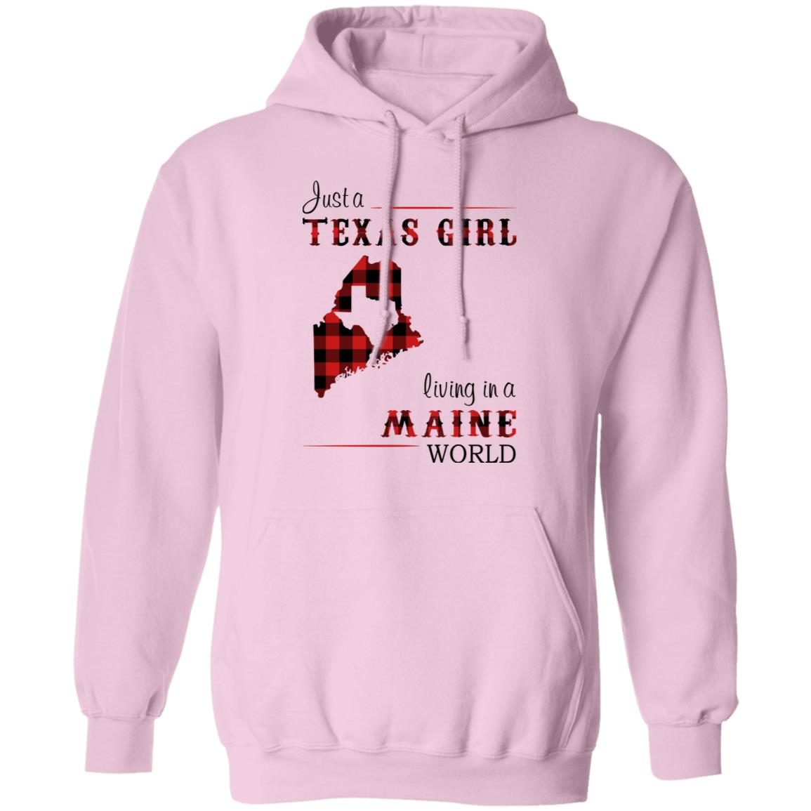 Just A Texas Girl Living In A Maine World T- Shirt - T-shirt Teezalo