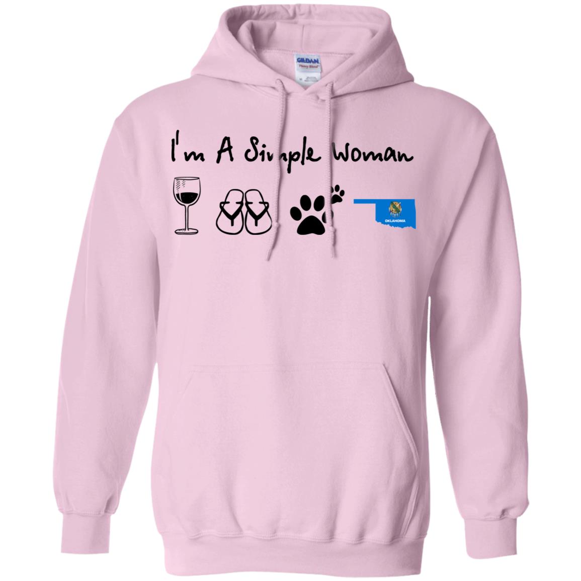 Oklahoma I'm A Simple Woman Hoodie - Hoodie Teezalo