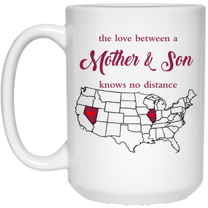 Illinois Nevada The Love Between Mother And Son Mug - Mug Teezalo