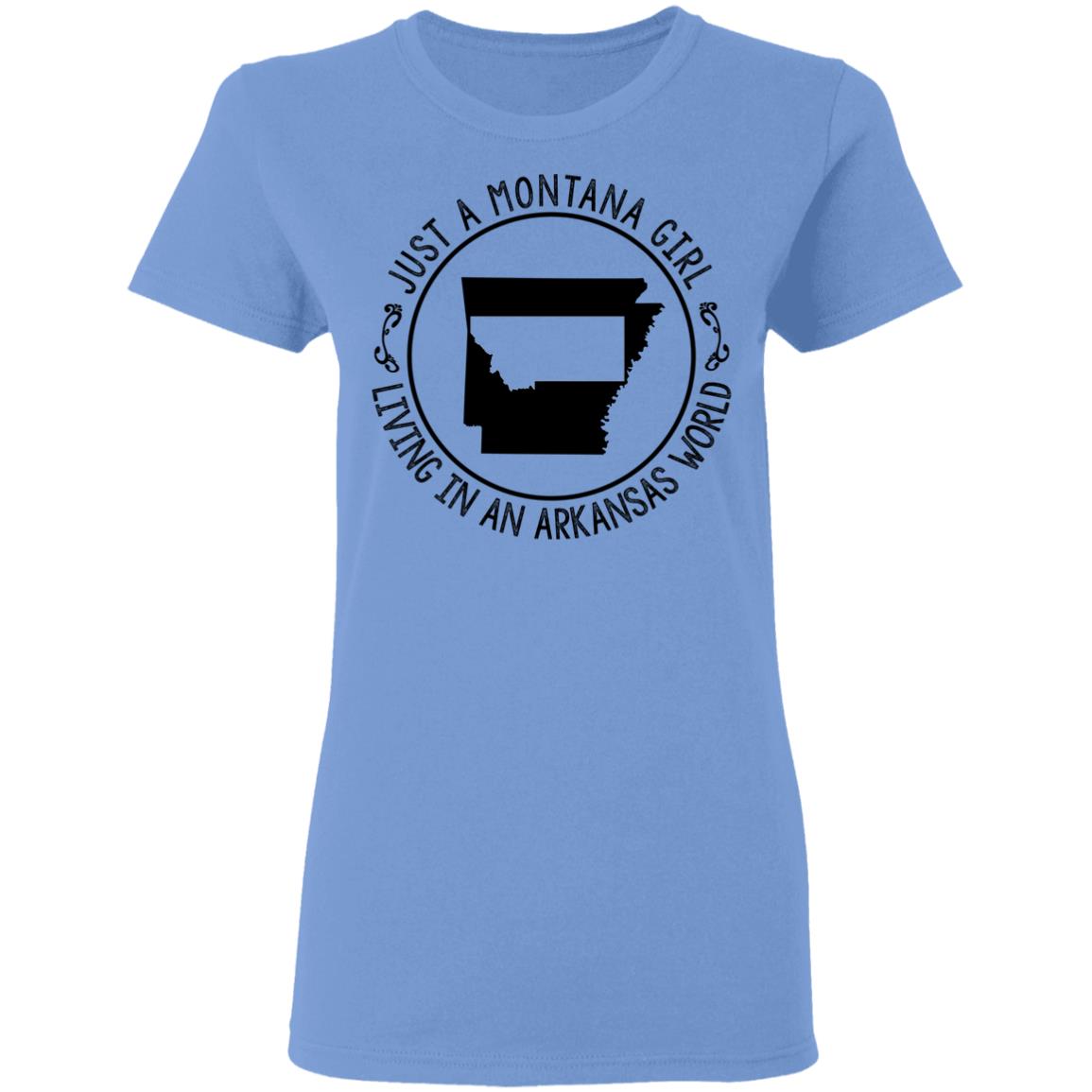 Montana Girl Living In Arkansas World Hoodie - Hoodie Teezalo