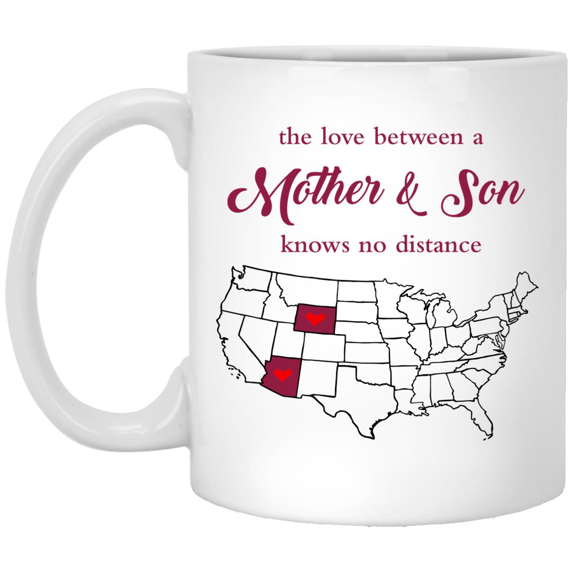 Arizona Wyoming The Love Between Mother And Son Mug - Mug Teezalo