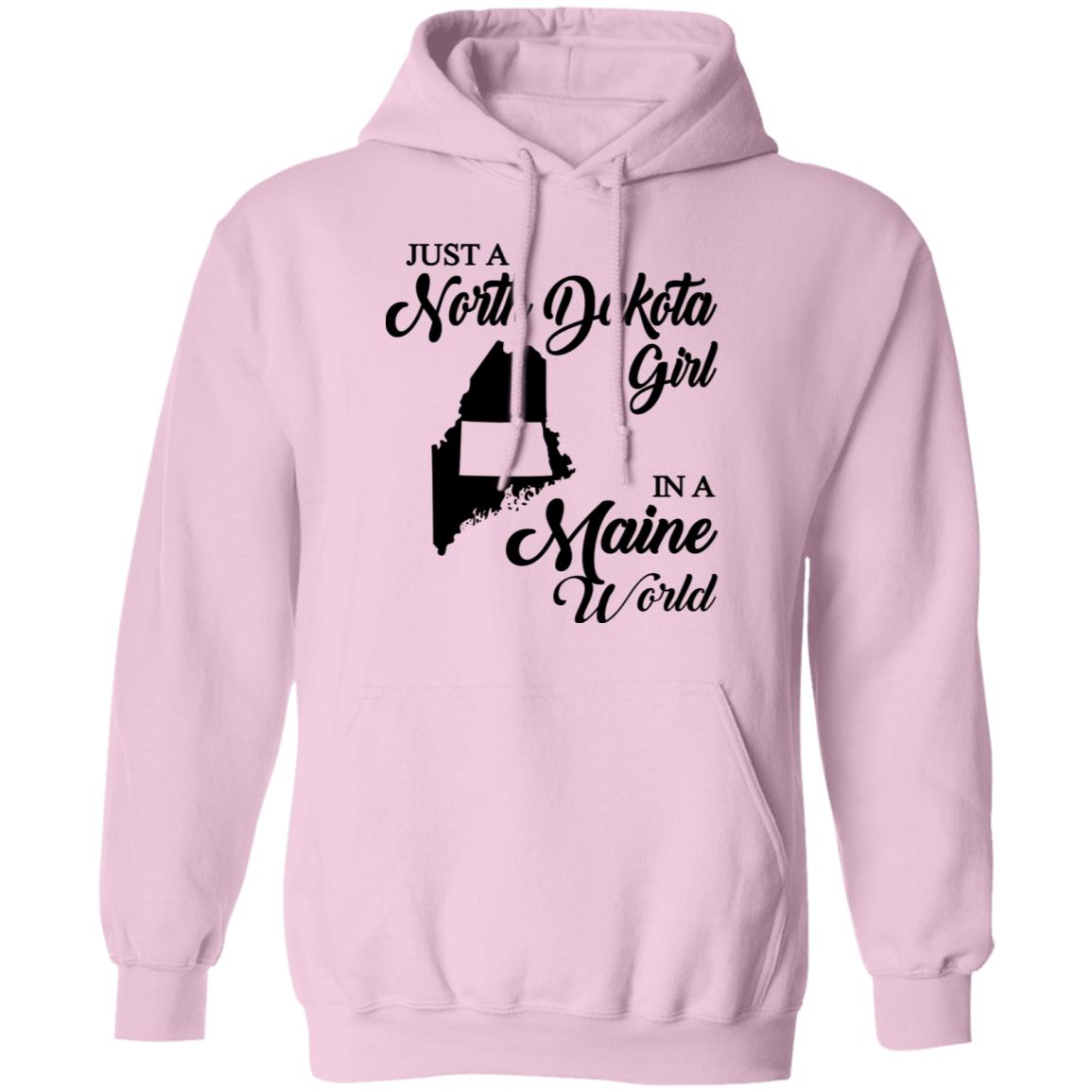 Just A North Dakota Girl In A Maine World T Shirt - T-shirt Teezalo
