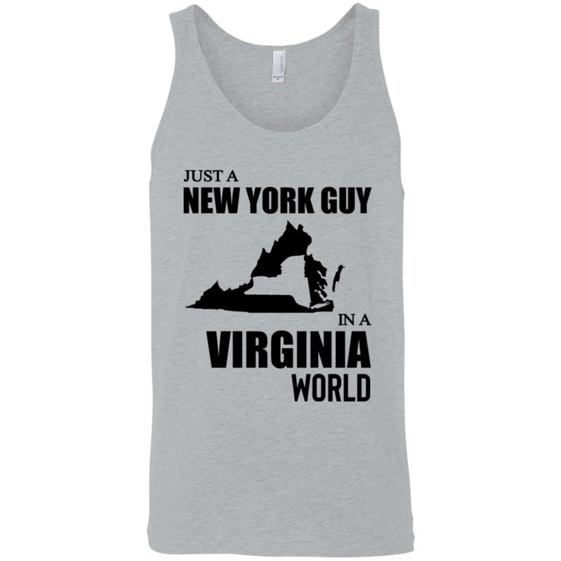Just A New York Guy In A Virginia World T-Shirt - T-shirt Teezalo