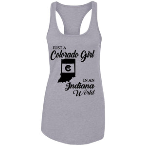 Just A Colorado Girl In An Indiana World T-shirt - T-shirt Teezalo