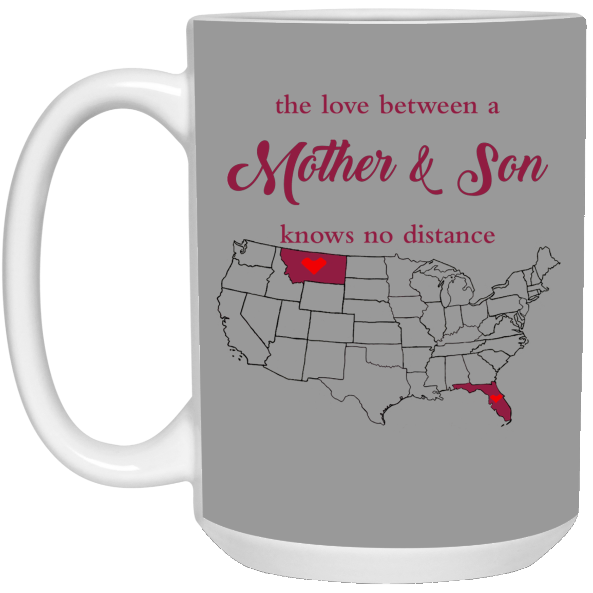 Montana Florida The Love Mother And Son Mug - Mug Teezalo