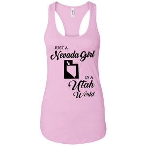 Just A Nevada Girl In An Utah World T-Shirt - T-shirt Teezalo