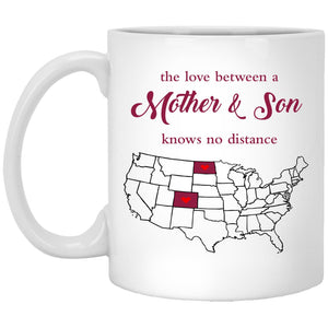 Colorado North Dakota The Love Between Mother And Son Mug - Mug Teezalo