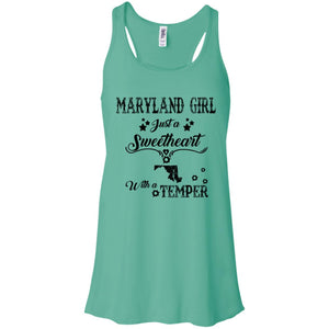 Maryland Girl Just Sweetheart With A Temper T-Shirt - T-shirt Teezalo