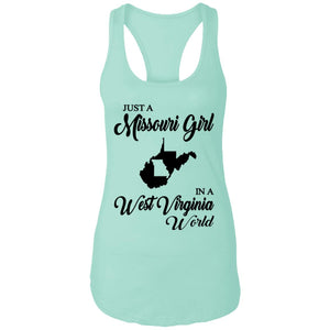 Just A Missouri Girl In A West Virginia World T Shirt - T-shirt Teezalo