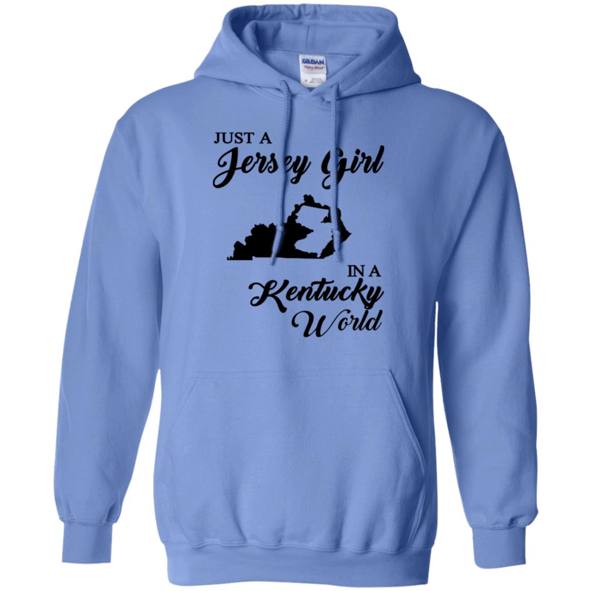 Just A Jersey Girl In A Kentucky World T-Shirt - T-shirt Teezalo