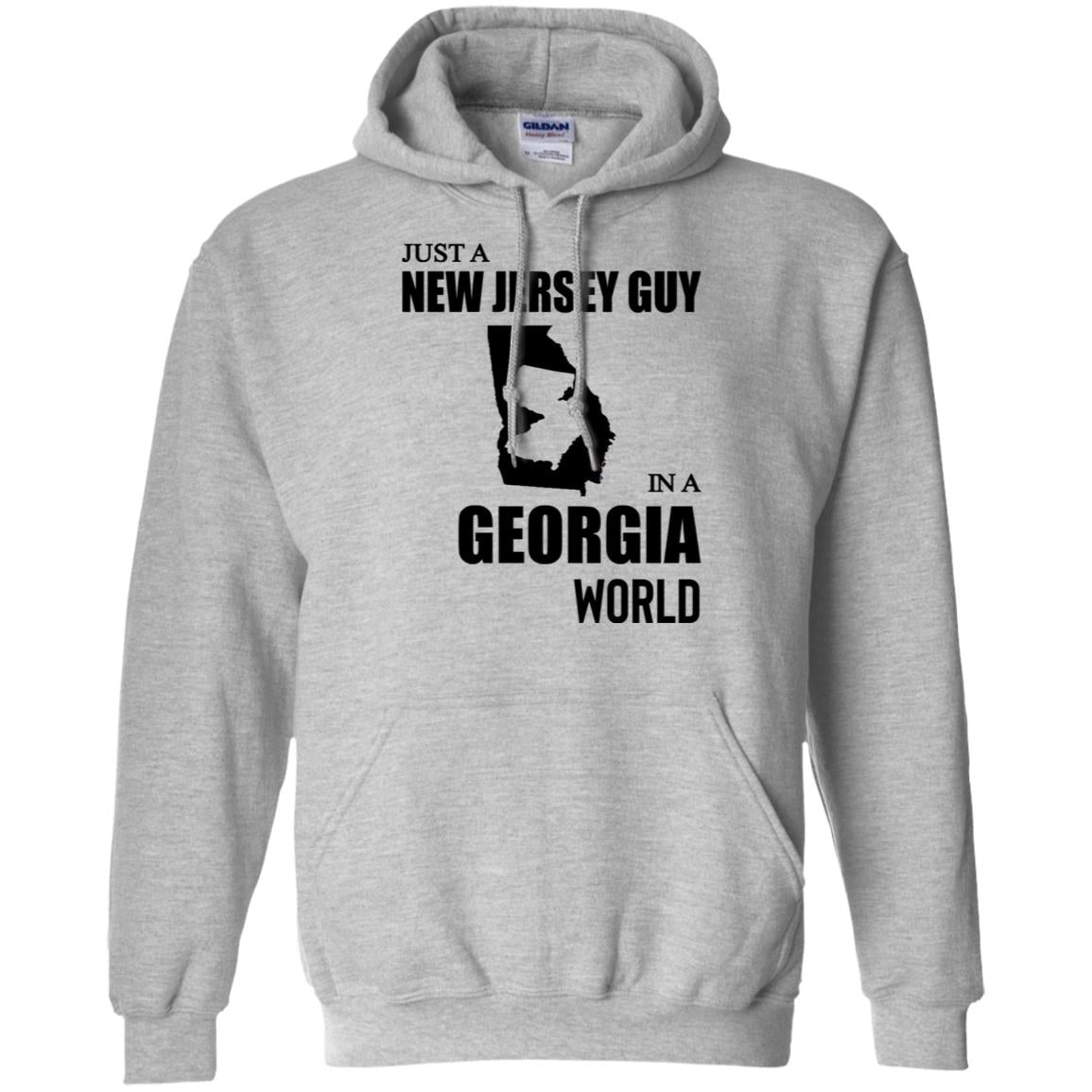 Just A New Jersey Guy In A Georgia World T-Shirt - T-shirt Teezalo