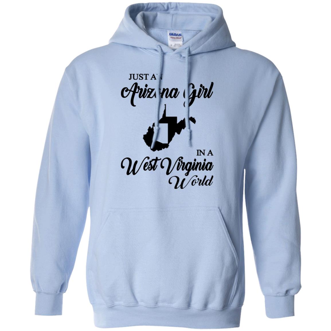 Just An Arizona Girl In A West Virginia World T-Shirt - T-shirt Teezalo