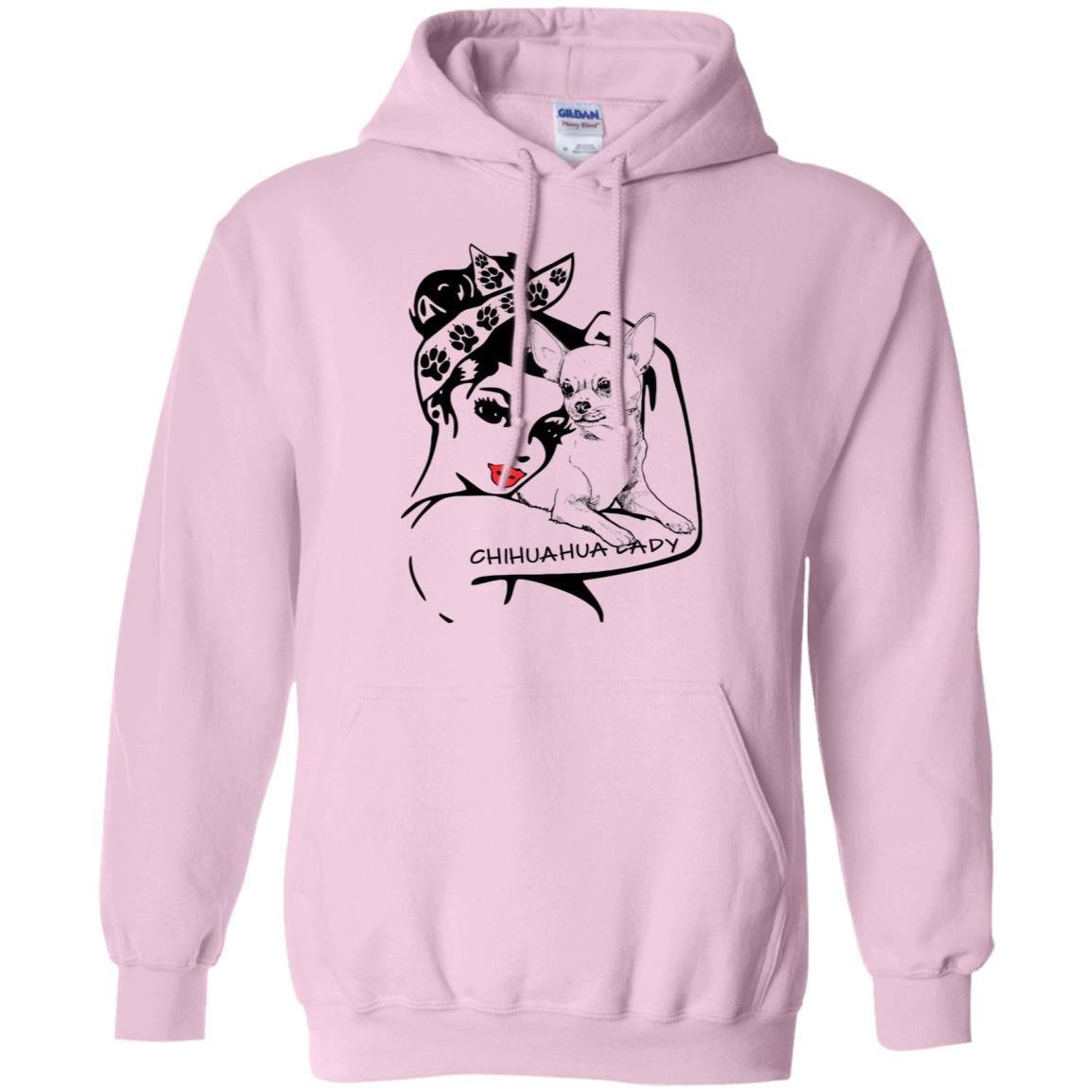 Chihuahua Lady Hoodie - Hoodie Teezalo