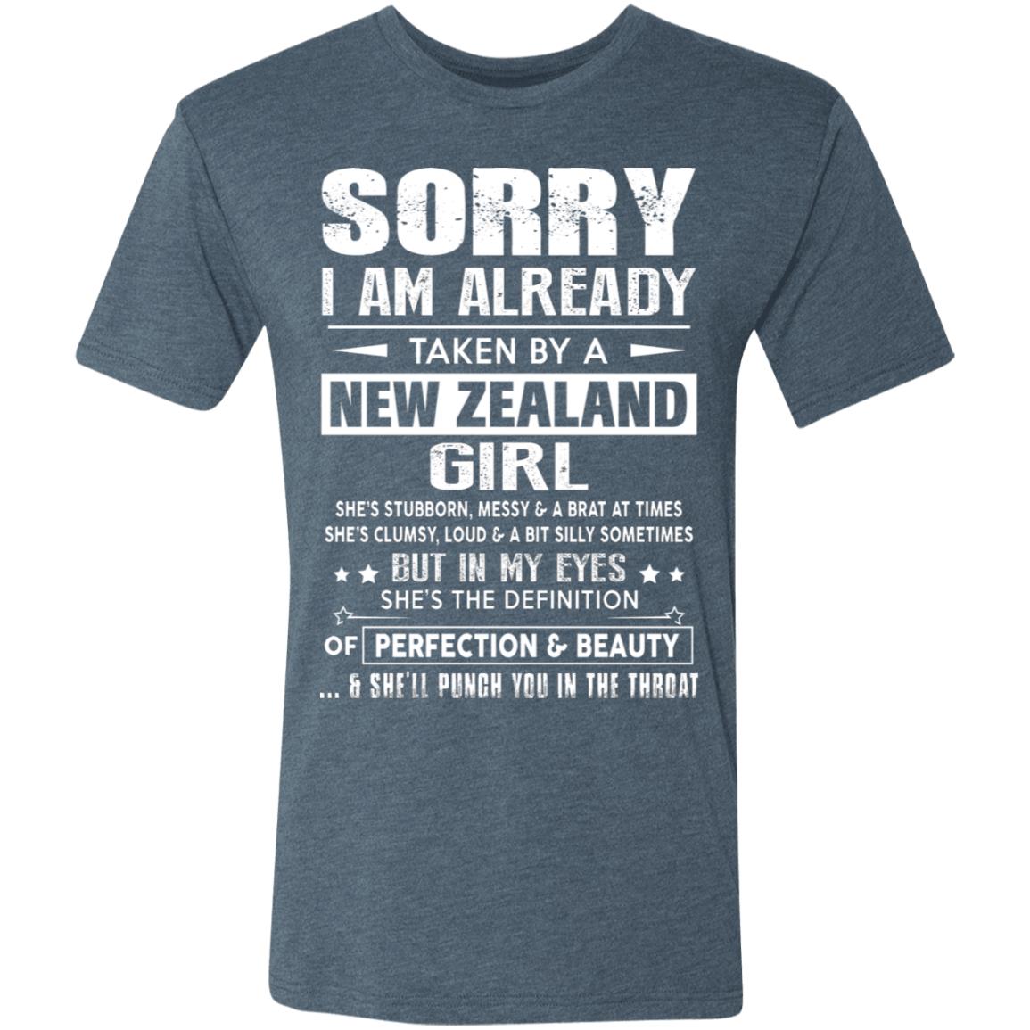 Sorry I'm Already Taken By A New Zealand Girl T-Shirt - T-shirt Teezalo