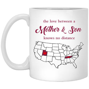 Tennessee Utah The Love Between Mother And Son Mug - Mug Teezalo